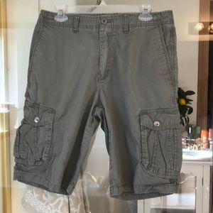 Quicksilver, olive green shorts, size 30